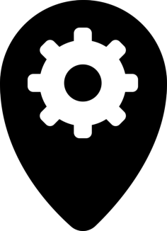 Location Settings Line Art Illustration Svg, Free Vectors File
